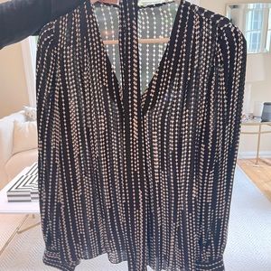 Elie Tahari Percy Tie Blouse